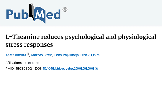 L-Theanine reduces psychological and physiological stress responses