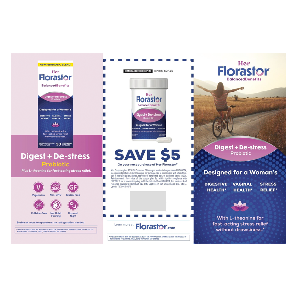 Her Florastor Patient Education Brochure & Coupon